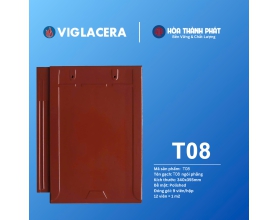 Ngói phẳng tráng men Viglacera T08