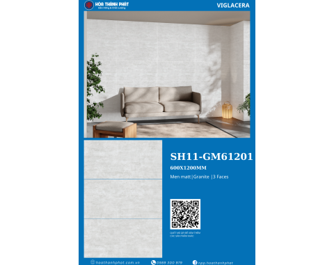 Gạch lát nền 60x120 Viglacera SH11_GM61201