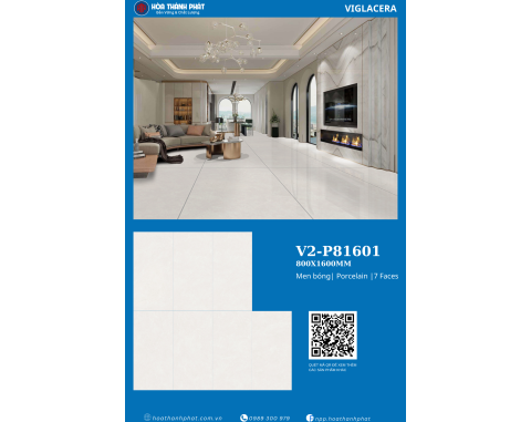Gạch lát nền 80x160 Viglacera V2-P81601