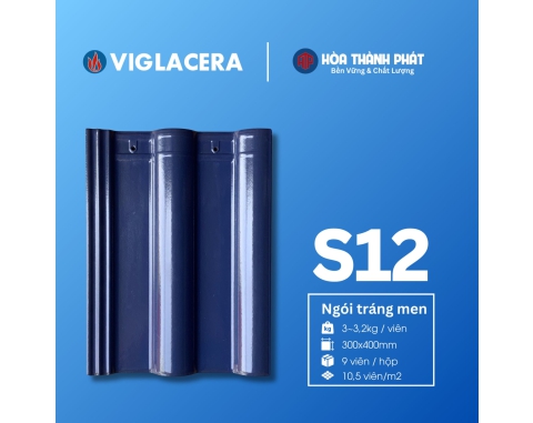 Ngói sóng tráng men Viglacera S12